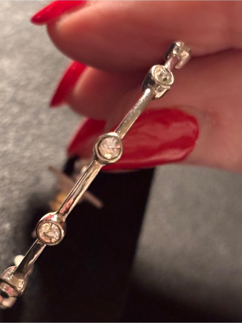 Bezel set crystal earrings—cubic zirconia crystal statement hoops